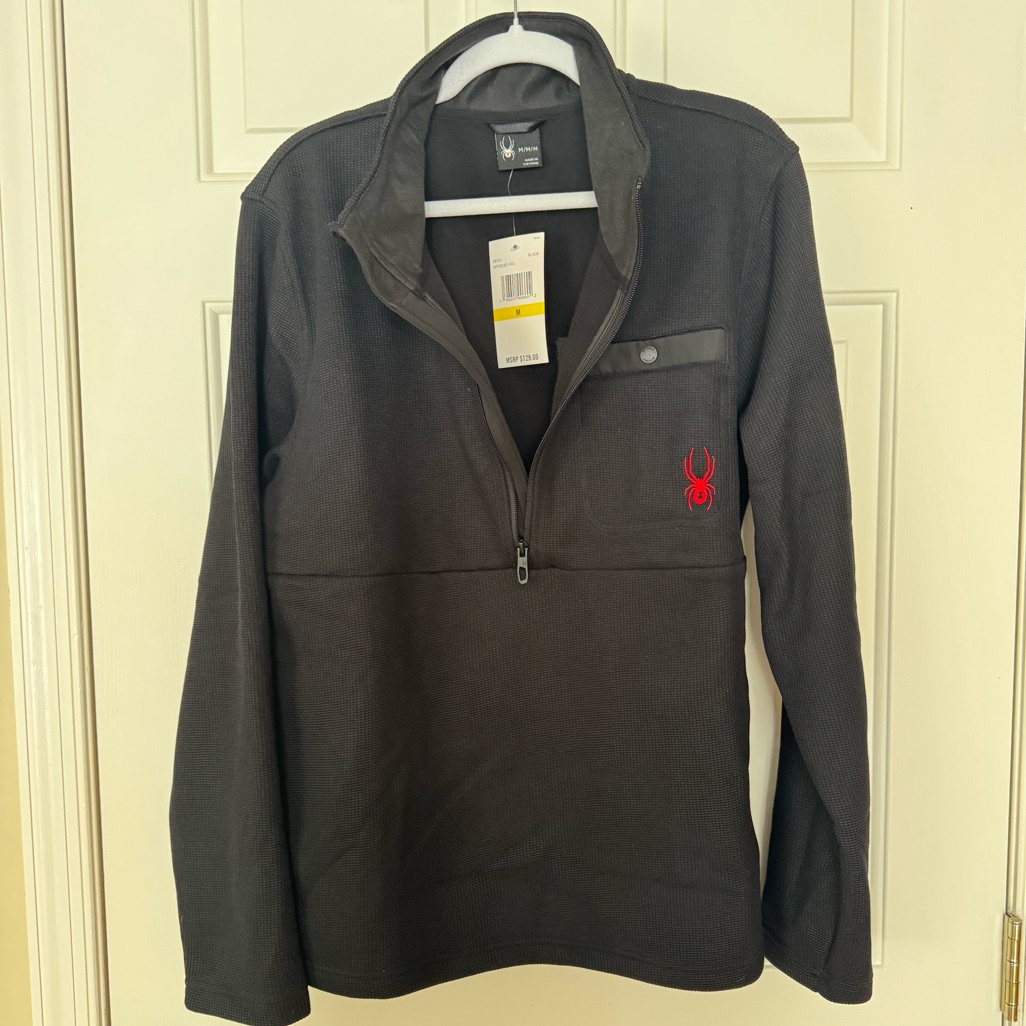 Spyder Half Zip Sweatshirt, Medium